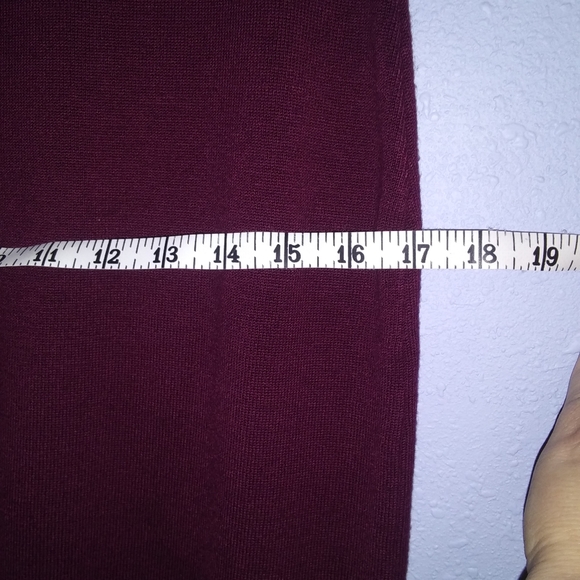 Sparkle Sweater Dress Wine Med - Picture 10 of 11